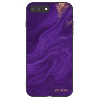 Silikónový čierny obal pre Apple iPhone 8 Plus - Purple