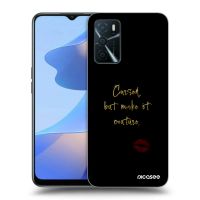 Silikónový čierny obal pre OPPO A16s - Cursed