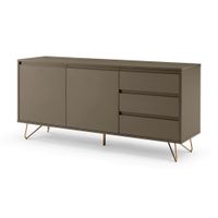 Livetastic ŠIROKÁ KOMODA, sivá, 150/70/40 cm