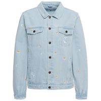 Karl Kani OG Daisy Denim Trucker Jacket Bleached Blue - Pánske - Bunda Karl Kani - Modré - 6087159 - Veľkosť: XL