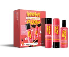 Darčeková sada na ochranu a žiarivý lesk matných farbených vlasov Matrix Glow Mania + darček zadarmo