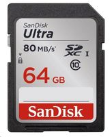 SanDisk SDXC karta 64GB Ultra (80 MB/s Class 10 UHS-I)