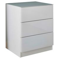Hom`in NOČNÝ STOLÍK, biela, 46/57/40 cm