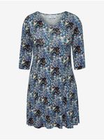 Blue patterned dress Fransa - Women
