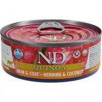 Konzerva N&D Cat Quinoa Skin&Coat Herring 80g