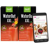 2x WaterOut XXL + GRATIS Abnehmratgeber | Starten Sie das Abnehmen richtig - Tschüss Wassereinlagerungen und Kilos | 20-tägiges Programm | SlimJOY