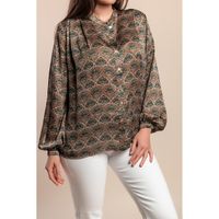 Bluza S Printom, Zelena