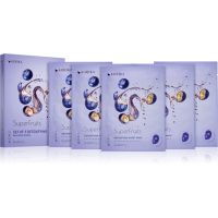 KORIKA SuperFruits Blueberry - Set of 5 Detoxifying Face Sheet Masks set mask za obraz po znižani ceni z razstrupljevalnim učinkom Blueberry