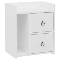 MID.YOU NOČNÝ STOLÍK, biela, 50/60/35 cm
