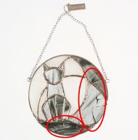 viseća dekoracija Cat - Black - OŠTEĆENO