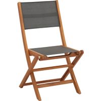 Ambia Garden ZÁHRADNÁ SKLADACIA STOLIČKA drevo, textil