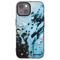 Silikónový čierny obal pre Apple iPhone 15 - Organic blue