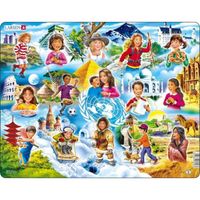 Larsen Puzzle Děti ve světě
