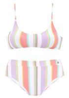 LASCANA Bikini  svijetlozelena / pastelno ljubičasta / svijetloljubičasta / koraljna