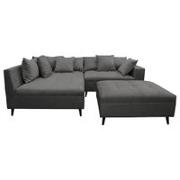 MID.YOU ROHOVÁ SEDAČKA, textil, šedá