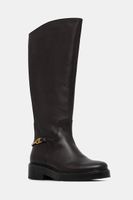 Kožené čižmy Tommy Hilfiger TH HORSEBIT RIDING LONG BOOT