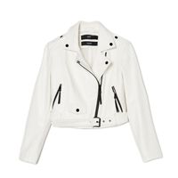 Cropp - Faux leather jacket - бял