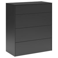 SetOne by Musterring ŠIROKÁ KOMODA, čierna, 82/97/42 cm
