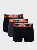 Atlantic 3-pack Bokserki Czarny