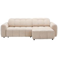 Xora ROHOVÁ SEDAČKA, dřevo, kov, plast, textil, béžová