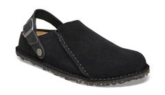 Birkenstock Lutry Premium Suede Leather Narrow Fit Unisex - Sandale Birkenstock - Crna - 1025356-7 - Size: 7