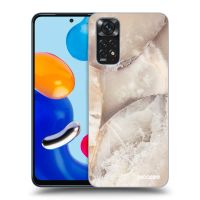Silikónový čierny obal pre Xiaomi Redmi Note 11 - Cream marble