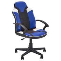 X Rocker HERNÁ STOLIČKA, vzhľad kože, modrá, čierna