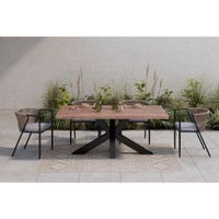 Ambia Garden ZÁHRADNÝ STÔL, drevo, kov, 180/76/100 cm