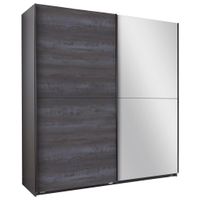 MID.YOU ŠATNÍ SKŘÍŇ SE ZRCADLEM, barvy grafitu, tmavě šedá, 180/198/64 cm