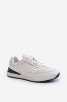 Men's leather sneakers BIG STAR White