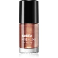 NOBEA Metal Gel-like Nail Polish βερνίκι νυχιών για τζελ αποτέλεσμα απόχρωση bronzed brown #N13 6 ml