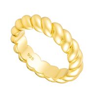 Olivie Strieborný prsteň CROISSANT GOLD 4,7mm 8799 Velikost prstenů: 9 (EÚ: 59 – 61)
