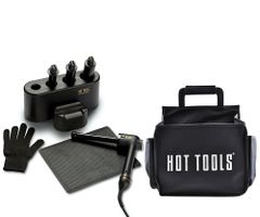 Kulma na vlasy Hot Tools Black Gold Curl Bar Set - 19 mm, 25 mm, 32 mm, 38 mm + taška Hot Tools Appliance Caddy zadarmo + darček zadarmo