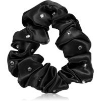 Crystallove Crystalized Silk Scrunchie jedwabna gumka do włosów kolor Black 1 szt.