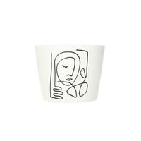 Ozdobný květináč Face I výška 8cm
