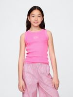 GAP Children's ribbed tank top with logo - Girls
