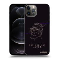 Silikónový prehľadný obal pre Apple iPhone 12 Pro - You are not alone