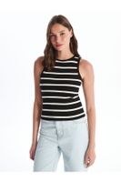 LC Waikiki Women's Crew Neck Striped Undershirt