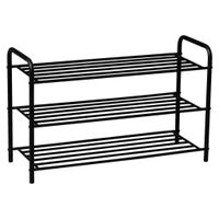 Xora REGÁL NA TOPÁNKY, čierna, 80/51/30 cm