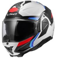 Překlopná přilba LS2 FF910 Advant II Triple White Blue Red P/J S (55-56)