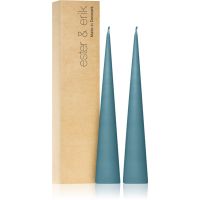 ester & erik cone candles steel blue (no. 64) dekorativní svíčka 2x25 cm