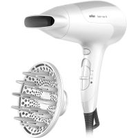 Braun Hair Care Satin Hair 3 HD 385 äußerst leistungsfähiger Fön mit Ionentechnik + Diffuser 1 St.