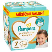 PAMPERS Premium Care vel. 7, 15kg+ 108 ks