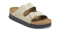 Birkenstock Arizona Flex Platform Eucalyptus Narrow Fit Dámske - Sandále Birkenstock - Svetlohnedá - 1026971-7.5 - Size: 7.5