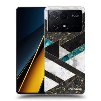 Silikónový prehľadný obal pre Xiaomi Poco X6 Pro - Dark geometry