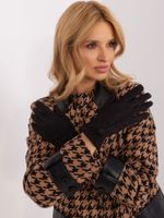 Black women's gloves with insulation