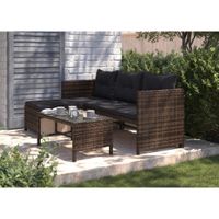 Ambia Garden TERASOVÁ SEDACIA SÚPRAVA kov, plast, sklo