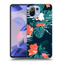 Silikónový čierny obal pre Xiaomi 11 Lite 5G NE - Monstera Color
