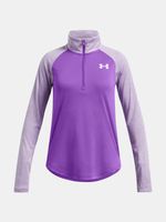 Under Armour Tech Graphic 1/2 Zip Koszulka dziecięce Fioletowy