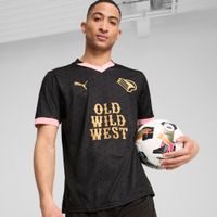 PUMA Palermo F.C. 24/25 Auswärtstrikot Herren, Kleidung, Schwarz/Gold, 3XL